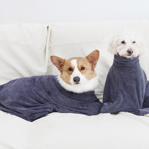 Dog Bath Bag Microfiber Quick Drying Absorbent Towel For <b>Pet</b> <b>Cleaning</b> And <b>Bathing</b> Blue Gray Orange - Product Image 1