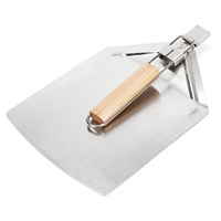 Pizza Peel Spatule à pizza en aluminium avec manche en bois pliable
