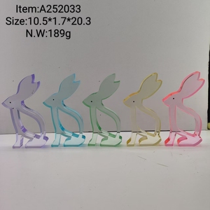 สินค้ามาใหม่ กล่องอะคริลิค 3 มิติ ลายกระต่ายอีสเตอร์ LED สำหรับตกแต่งบ้าน สวยงาม - Product Image 1