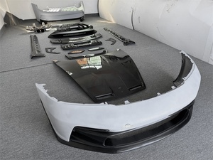 GT3 stile metà in fibra di carbonio paraurti anteriore posteriore gonna posteriore spoiler posteriore Kit corpo di scarico per <span class=keywords><strong>Porsche</strong></span> <span class=keywords><strong>911</strong></span> 992 <span class=keywords><strong>Carrera</strong></span> - Product Image 2