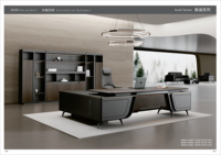 Bureau de direction contemporain, mobilier de bureau moderne, table de luxe, bureau de directeur, mobilier de PDG