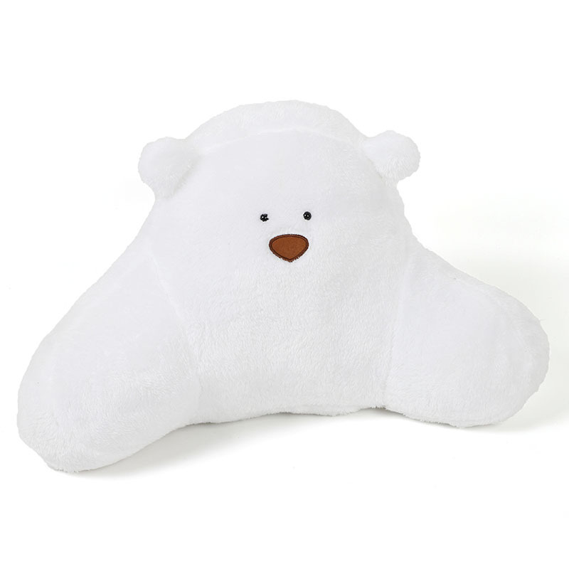 Arctic Velvet Armrest with White Bear