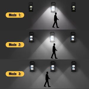 Nouvelle <span class=keywords><strong>Lumière</strong></span> LED d'Extérieur Étanche à Détecteur de Mouvement Humain, Applique Murale Pliable à Clip pour Balcon, Éclairage Minimaliste de Cour et Couloir - Product Image 2