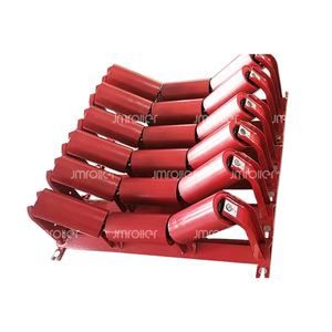 Madencilik ve bantlı konveyörler için Polines ve davul ile konveyör silindirleri bant taşıma bileşenleri için endüstriyel üçlü makaralı destek - Product Image 4