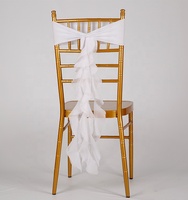 Housse de chaise en spandex Curly Willow Blush Flower pour mariage