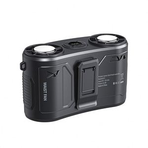 12000Mah 100-Speed Dual <b>Head</b> Waist Clip <b>Fan</b>, Wearable Rechargeable Power Bank <b>Fan</b> for Phone Charging, Home Outdoor Work Sports - Product Image 6