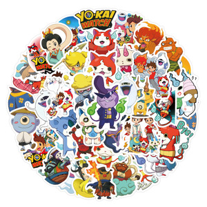Autocollants <span class=keywords><strong>Yo</strong></span> Kai pour montre graffiti autocollants décoratifs pour bagages vente en gros d'autocollants de dessin animé pour enfants 60 pièces - Product Image 1