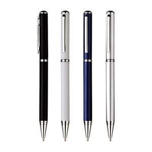 Delicate Promotion Twist Metal Ballpoint <b>Pen</b> Stylus Business Custom LOGO Black <b>White</b> - Product Image 6