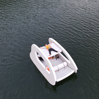 Nouveau design Rafting en eau vive Drop Stitch PVC Bateau flottant électrique gonflable Maison Bateau