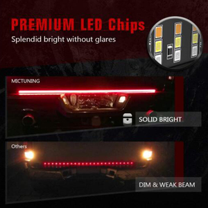 <span class=keywords><strong>Bande</strong></span> lumineuse LED 12V de 60 pouces pour hayon avec feux de freinage rouges, feux de recul blancs, clignotants séquentiels ambre et stroboscopes pour pick-up - Product Image 4
