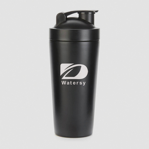 Garrafa personalizada de aço inoxidável 750ml, frasco de metal de proteína para ginástica e esportes fitness, com bola de misturador - Product Image 4