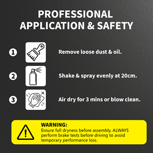 MC-303 तेजी से वाष्पित पेशेवर 500 एमएल ब्रेक क्लीनर भारी शुल्क गैर-ज्वलनशील तेजी से वाष्पीकरण एरोसोल - Product Image 6