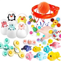 Jouet de bain Douyin flottant et pulvérisateur d'eau en forme de canard et d'œuf de pingouin mignon pour bébés et tout-petits