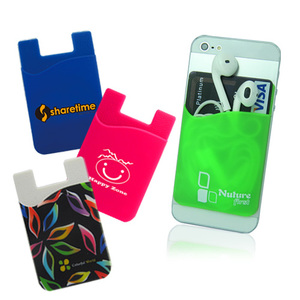 กระเป๋าใส่บัตรโทรศัพท์มือถือแบบซิลิโคนพิมพ์ลายตามสั่ง ติดด้วยตัวเอง - Product Image 3