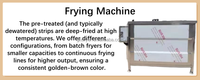 Hete Aanbieding Volledig Automatische Industriële Productielijn voor Diepvriesfrieten Snack Aardappelchips Fritesmachine
