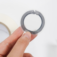 45mm Tag215 Nfc pegatina incrustación reescribible programable Nfc etiqueta Rfid húmedo incrustación pegatina