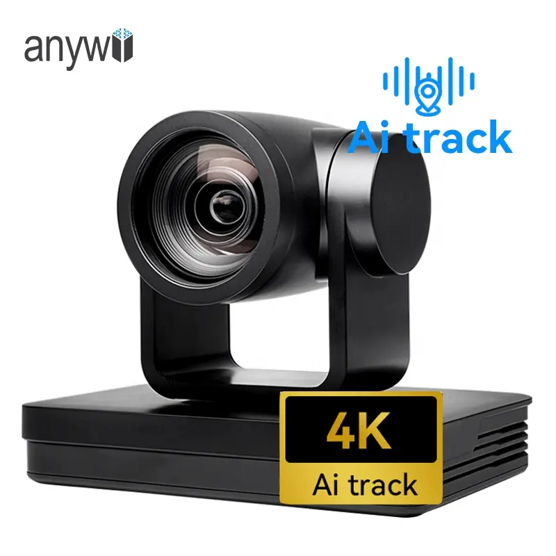 Anywii Oem Groothandel 4K Ndi 12x Zoom Sdi Broadcast Camera Ptz Camera Videocamera Voor Live Streaming Kerk