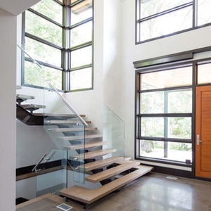 Solución de un escalón para escalera completa interior Incluye dibujo de tienda/escalón/larguero/barandilla/etc. Escalera de diseño moderno - Product Image 6