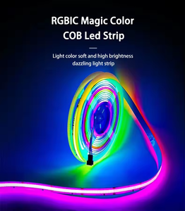 Tira de Luces LED RGB IC COB de 12 V con Conectividad USB, Control Remoto Inteligente, Clasificación IP20 para Decoración de Ambiente en Interiores y Jardines - Product Image 4