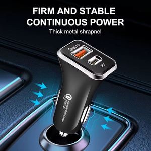 Nuevo Cargador Rápido para Auto de 38W PD+QC3.0, Adaptador de Corriente USB Tipo-C de Alta Potencia para Teléfonos Móviles - Product Image 3