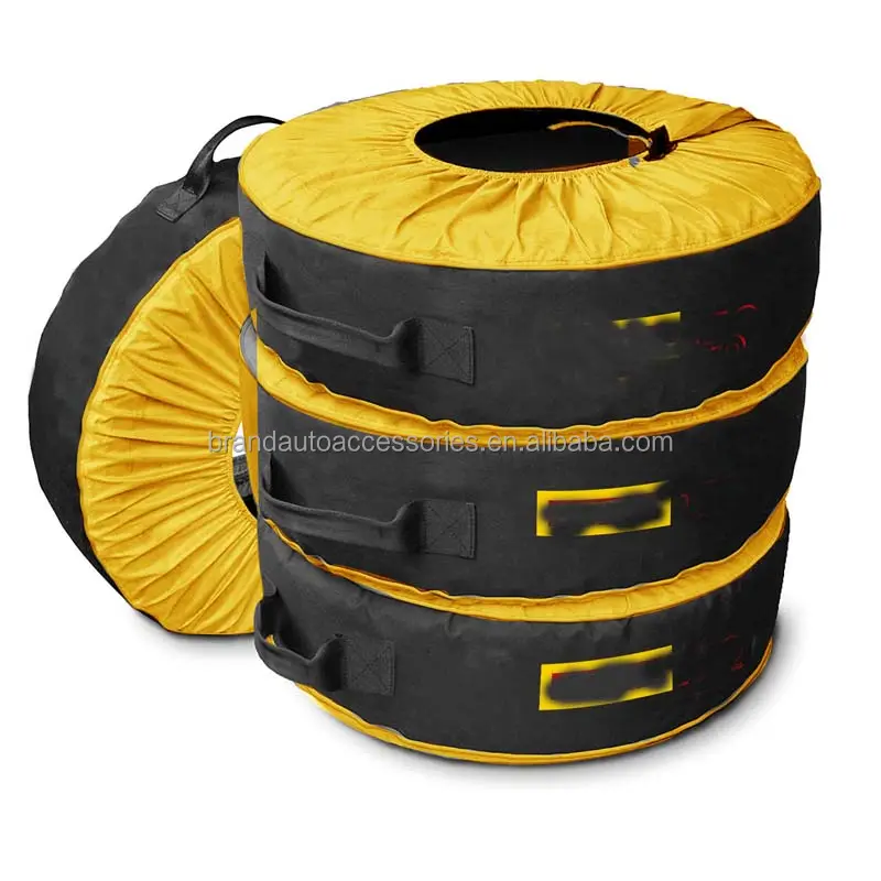 1 pz copri pneumatici auto nera da 13 ", 14", 15 ",16",17 ",18" pollici PVC PU ruota di scorta coperture per auto ruote accessori