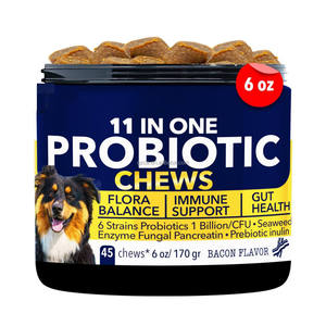 Masticables Probióticos para Perros 11 en 1, Mejoran la Salud Intestinal, Promueven la Digestión, Equilibrio de la Flora, Salud Intestinal Inmunológica, Suplemento Alimenticio para Mascotas - Product Image 1