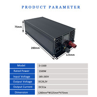 Alimentation à découpage haute efficacité AC/DC 29,2V 51A 1500W CC CV pour chargeur de batterie 24V avec connecteurs personnalisables – Vente en gros