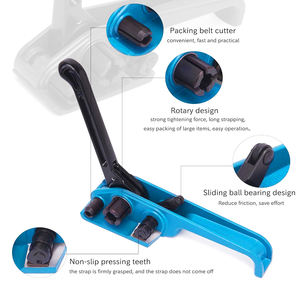 Wallepac Durable Pallet Strapping Kit Hochleistungs-Hands panner Banding Tool für 1/2 "-<span class=keywords><strong>3</strong></span>/4" Breite Polyester (Pet) Strap - Product Image 3