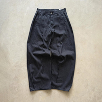 Pantalones Anchos de Hombre Estilo Vintage con Rayas Finas y Bajo Deshilachado, Personalizados para Proveedores, Moda Casual Urbana