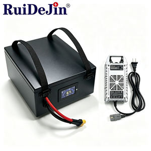 Batterie lithium-ion haute densité énergétique personnalisée avec chargeur pour robot AMR, centre d'expédition e-commerce - Product Image 3