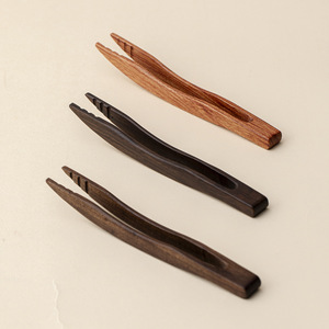 Solid Wood <b>Tea</b> Tongs Walnut Ebony Rosewood Heat Resistant Kung Fu <b>Tea</b> <b>Set</b> Accessories - Product Image 1