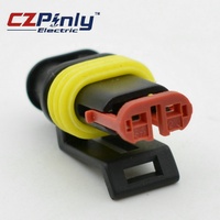 Connecteurs de type TE 282080-1 pour voiture, connecteurs de raccordement pour véhicule, 2 broches