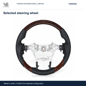 Volant en bois pour Toyota HILUX, configuration sélectionnée Open Center THWOOD - Product Image 1