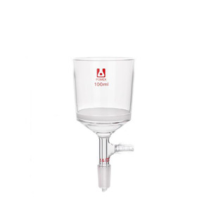 100ml Corong Sinter Filter <span class=keywords><strong>Buchner</strong></span> dari Kaca Borosilikat Transparan untuk Laboratorium dengan Sambungan Dalam, Garansi 3 Tahun - Product Image 1