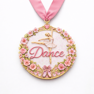 Médailles de compétition OEM personnalisées avec logo, en métal, effet pailleté, émail, pour danse, patinage artistique, <span class=keywords><strong>gymnastique</strong></span> latine, médailles de récompense Fiesta - Product Image 3