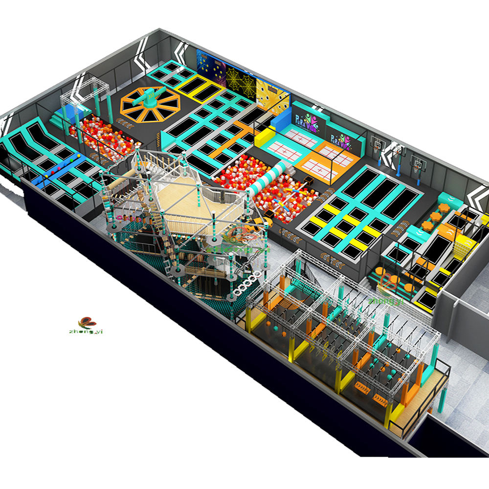 Build a Trampoline Park Customizable Indoor Playground Equipment