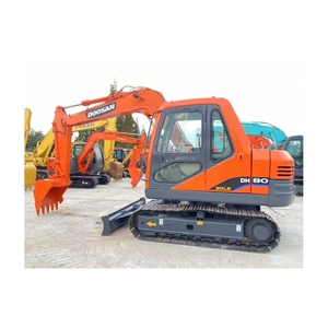 Excavadora Doosan DH80 Gold, Color Naranja, Tipo de Oruga, Maquinaria Pesada Coreana para Construcción, Equipo Usado Certificado, 7830 kg, 0-2000 - Product Image 2