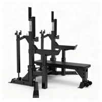 Banc de musculation professionnel en acier REYK pour presse à poulies, support de poids lourd REYK-31, capacité 150 kg, 135 kg pour muscler la poitrine, le tronc et les bras