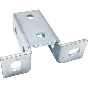 MISA 8 Hole Wing Shape 90 Degree Fitting Connector <b>Bracket</b> for 1 5/8 in U Channel Alloy Steel 6 Pack - Product Image 6