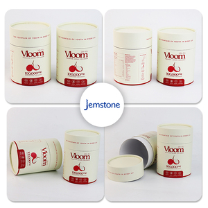 Usine en gros 100% papier cercle biodégradable recyclé peut cadeau emballage de tube de papier - Product Image 6