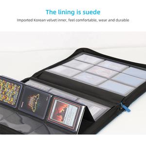 <span class=keywords><strong>Album</strong></span> Fotografico Torson in Ecopelle per 216 Carte, Raccoglitore a 9 Tasche con Caricamento dall'Alto e Logo OEM per Yu-Gi-Oh! TCG, Go Pokémon, Cartoline, Effetto Denim - Product Image 2