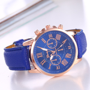Reloj al por mayor de estilo clásico popular, reloj con correa para mujer, <span class=keywords><strong>piel</strong></span> de cuarzo Geneva con escala de reloj de moda para mujer - Product Image 2