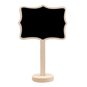 Bois Mini tableau noir signes babillard signes décorations d'événements spéciaux petits tableaux rectangulaires tableau noir - Product Image 1
