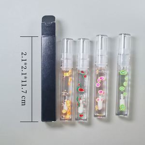 Petit lot de brillant à lèvres hydratant <span class=keywords><strong>bio</strong></span> pour enfants 5ml baume à lèvres aux fruits neutre transparent avec ingrédients minéraux de protection solaire - Product Image 5