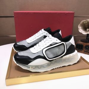 Chaussures de marche à lacets de luxe VILUNENES, cuir véritable, semelle intermédiaire tendance, semelles souples et élastiques, design en maille original - Product Image 5