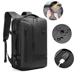 Sac à dos étanche pour ordinateur portable avec port USB, sac à dos professionnel personnalisé pour étudiants, sac d'école pour ordinateur portable, sacs de voyage tendance 2026 pour hommes et femmes - Product Image 3
