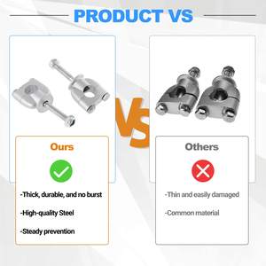 Elevadores de Manillar de Motocicleta Universales de 7/8'' de Aleación de Aluminio con Abrazaderas de Montaje - Product Image 5