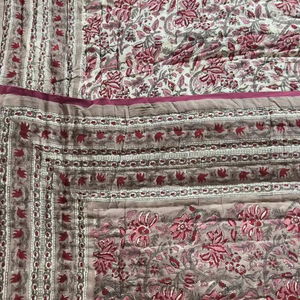 Premium Quality Kantha Patchwork Duvet Vintage Style <b>Queen</b> <b>Size</b> Cotton KanthaQuilt Soft Reversible Winter Blanket for HotelUse - Product Image 1