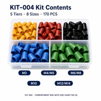 Kit de capuchons de masquage en silicone essentiels (M3-M10) 170 pièces