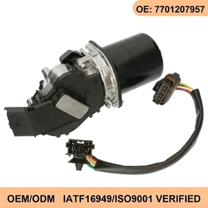 Moteur d'essuie-glace avant Wanray 7701207957 579206 pour RENAULT <span class=keywords><strong>KANGOO</strong></span> KC0/<span class=keywords><strong>1</strong></span> FC0/ <span class=keywords><strong>1</strong></span>.5 12V 5 broches - Product Image 1